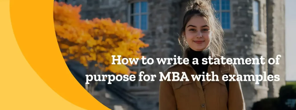 International student smiling while on campus studying to get her MBA